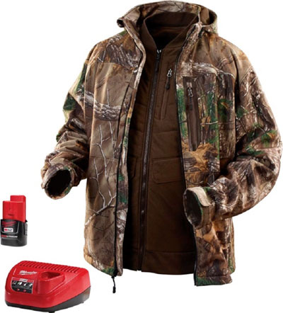 Milwaukee M 12 Cordless Realtree Xtra Camo 3-in-1 Heated Jacket