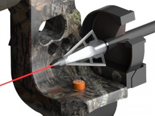 spot on broadhead shooting laser beam